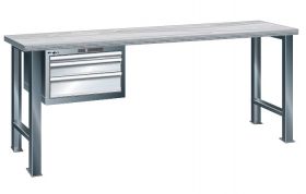 MIZA DELOVNA 1500x750X840MM 3P RAL7035