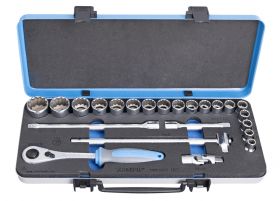 KLJUČI NASADNI 1/2" 10-32 12-KT.23-DEL.GRT.U190BI GARNITURA UNIOR