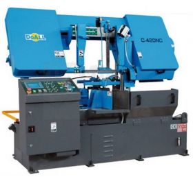 ŽAGA TRAČNA STROJNA DOALL C-420NC+BAND DEV.+7.5kW Senzor kontrole naklona tr. lista: kapac.-70[mm]