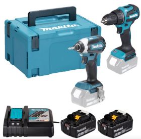 Set LXT DDF490+DTD153+DC18RC+BL1850Bx2+Makpac
