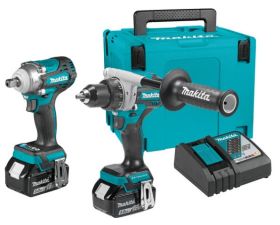 Set LXT DDF492+DTW301+DC18RC+BL1850Bx2+Makpack 3