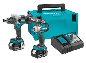 Set LXT DHP492+DTW301+DC18RC+BL1850Bx2+Makpack 3