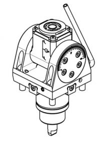 DRŽALO GNANO KOTNO NASTAVLJIVO ±90° BMT45 ERA16 Hc=41.5[mm], i=1:1, n(max)=6.000[min-1]