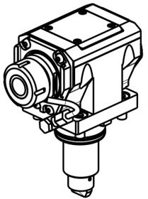 DRŽALO GNANEGA ORODJA AKSIALNO BMT55 ER25 EC i=1:1, n(max)=6.000[min-1], M(max)=50[Nm]