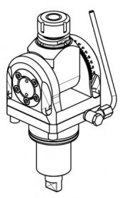 DRŽALO GNANEGA ORODJA BMT65  NASTAVLJIVO 0-90 st. ER25;I=1:1, n(max)=6.000[min-1],T(max)=40[nm]