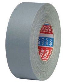 Fabric adhesive tape 4651-55 plastic-coatedx50m grey tesa