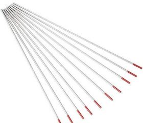 ELEKTRODA WOLFRAM 1,6X178MM WT20 RDEČA (ZA JEKLA, DC-NAPETOST) JAS