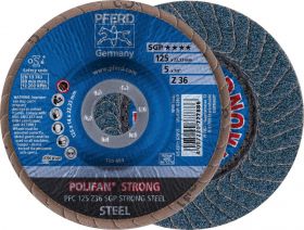 Flap grinding wheel STRONG curved K36 Pferd