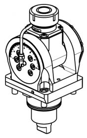 DRŽALO GNANEGA ORODJA NASTAVLJIVO BMT75 ER40 EC i=1:1, n(max)=6.000[min-1], M(max)=50[Nm]