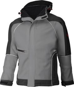 Jakna softshell WALTER sivo-CRNA