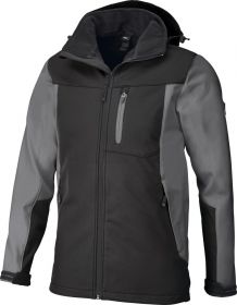 Jakna softshell JANNOTRANJE HLAJ. sivo-CRNA