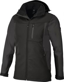 Jakna softshell JANNOTRANJE HLAJ. antracitno-CRNA