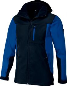 Jakna softshell JANNOTRANJE HLAJ. kraljevsko modro-CRNA