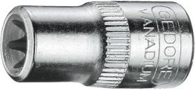 Socket wrench insert 1/4" E4x25mm GEDORE