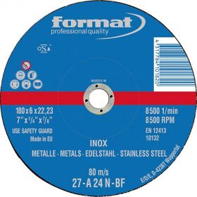 Rough grinding wheel offset for V2A FORMAT
