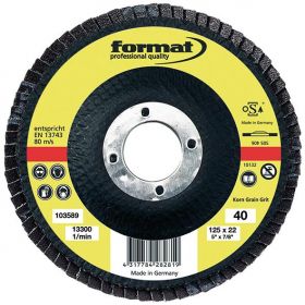 Abrasive mop discs Glass fabric straight K40 FORMAT