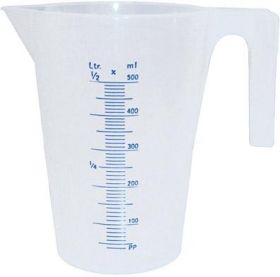 Mesuring jug polypropylene Nominal content 1l transparent PRESSOL