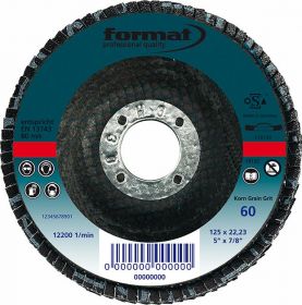 Flap grinding disc with Resin bond 115mm FORMAT