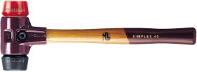 Soft-faced hammer SIMPLEX Rubber/plastic HALDER
