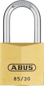 Brass padlock various with label 85/30 ABUS