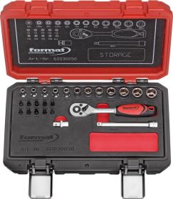 KLJUČI NASADNI 1/4" GRT 25 KOS FORMAT