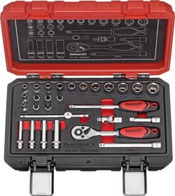 KLJUČI NASADNI 1/4" GRT 28 KOS FORMAT