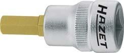 Screwdriver bit 3/8" recessed hexagon HAZET