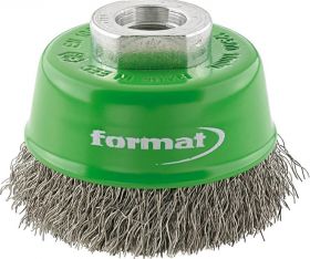 Cup brush stainless M14 wavy set 60x mm FORMAT