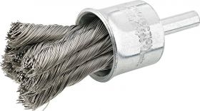 End brush stainless knotted 6mm 29x0.26mm FORMAT