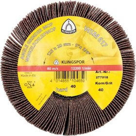 Angled flap wheel WSM 617 G40 Klingspor