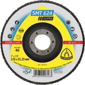 Flap grinding disc SMT624 curved K40 Klingspor