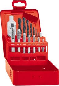 SVEDRI NAVOJNI ROČNI GRT M3-M12 + SVEDRI DIN352 HSS FORMAT