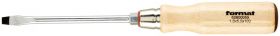 Screwdriver with wooden handle, slot FORMAT