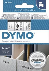 Tape for script D1 45010 black/transparentx7m DYMO
