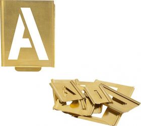 Sign template A-Z Font size TURNUS