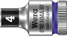 Socket wrench insert with holding function hex. long 1/4" Wera