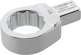 Plug-in/interch. ring spanner 9x12mm STAHLWILLE