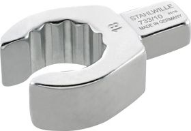 Plug-in/interch. ring spanner open 9x12mm STAHLWILLE