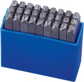 Letter punch set Font size FORMAT