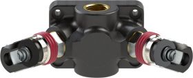 Terminal junction box Plastic internal thread 1xG1/2" zu 2xpiv. Coupling 7.2 RIEGLER