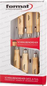 IZVIJAČI GRT 6KOS RAVNI/PZ LESEN ROČAJ FORMAT