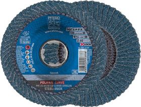 Flap grinding wheel X-LOCK SGP-CURVE medium K40 Pferd