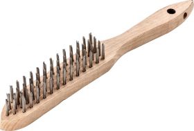 ŠČETKA ROČNA ŽIČNA 0.30MM 4-ROW RAVNA V4A LESSMANN