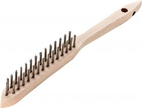 ŠČETKA ZA VŽIGALNE SVEČKE 0.35MM 2-VRSTICI RAVNA JEKLO LESSMANN